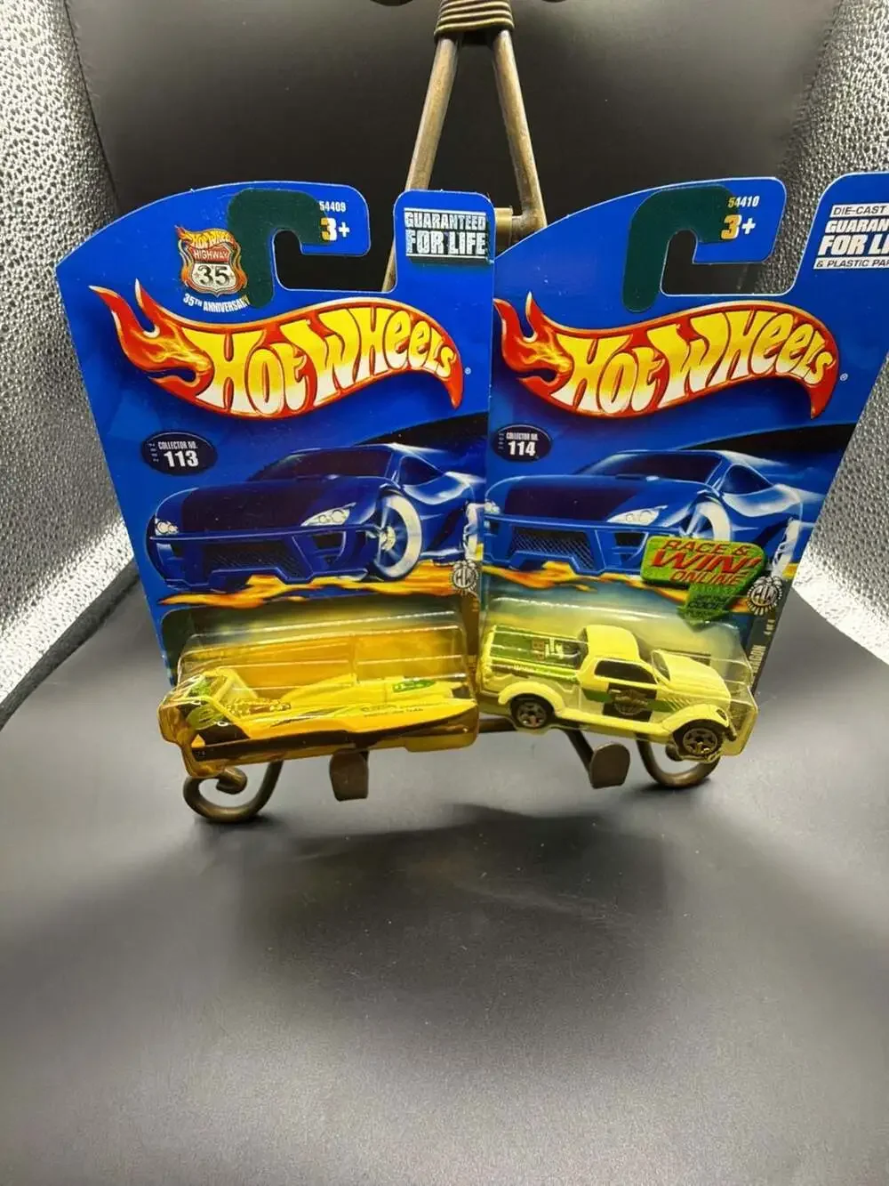 Hot Wheels 2002 Fed Fleet Series Hydroplane #113 and Dodge Power Wagon #114 Lot